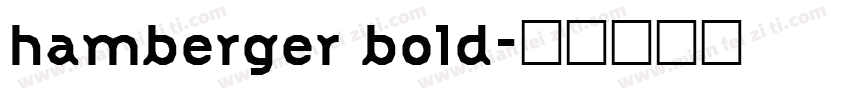 hamberger bold字体转换